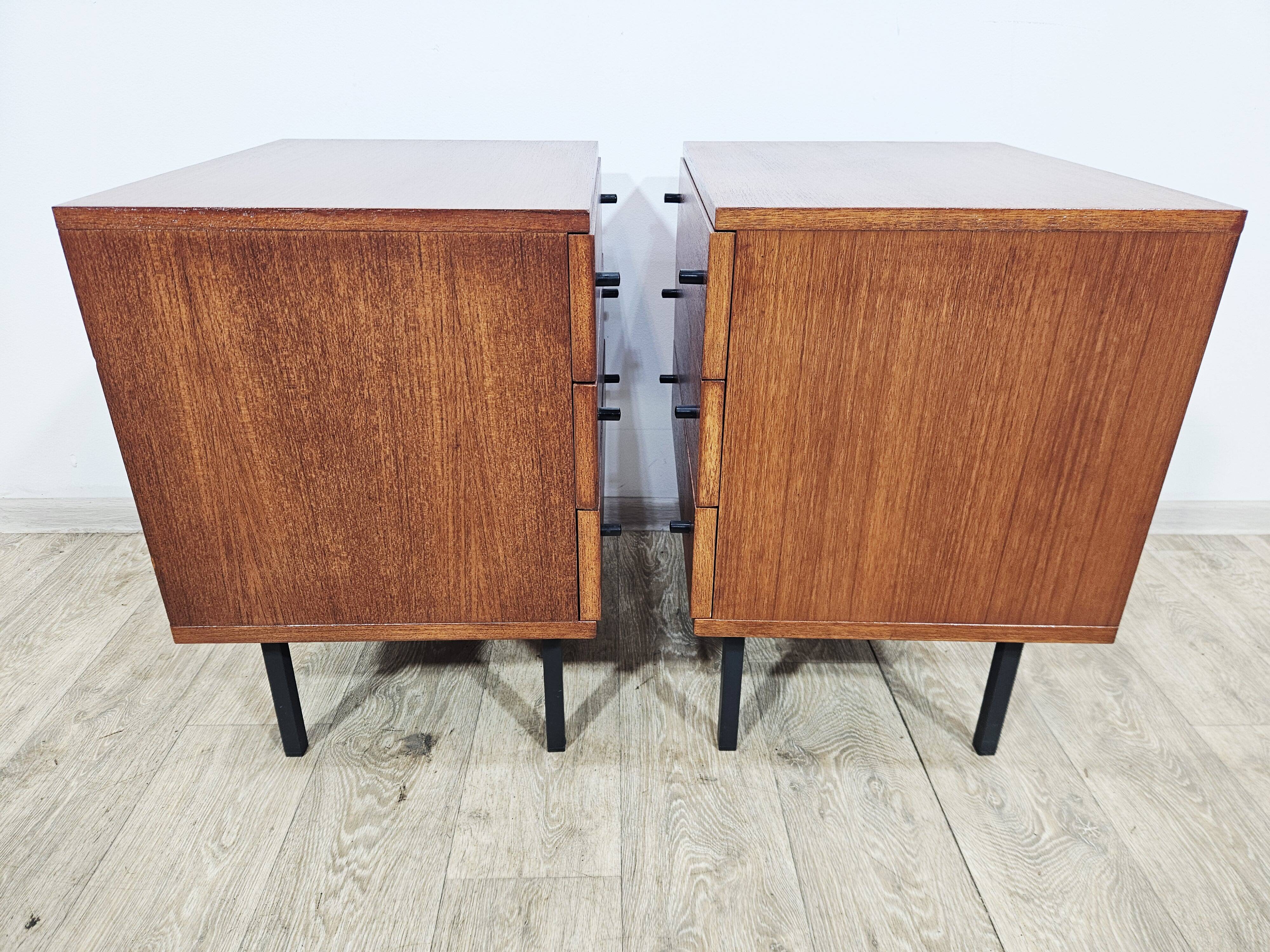 A pair of side cabinets, designed by Günter Renkel for REGO / Twen, Germany