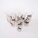 Set of eight glasses, Danish design, 1970s, manufactured in Denmark