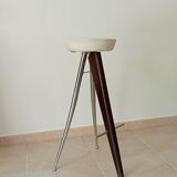 Vintage tripod top stool 60s/70s
