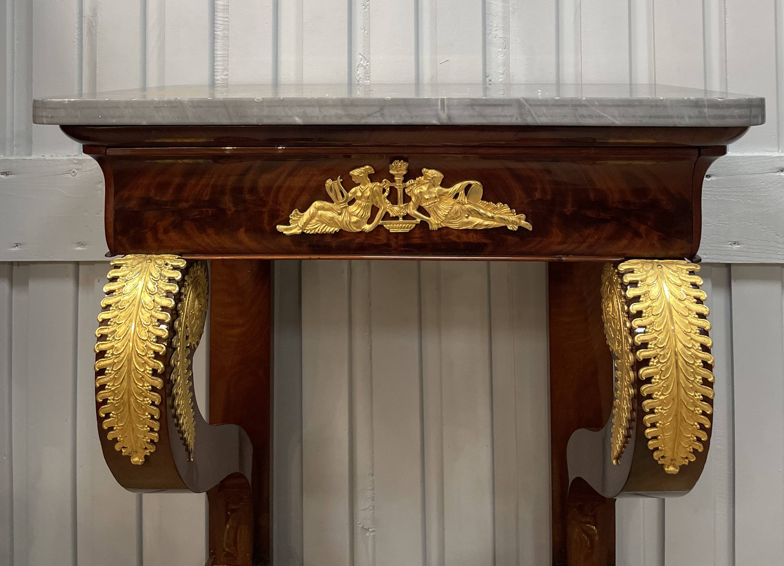 Small Restoration style mahogany console