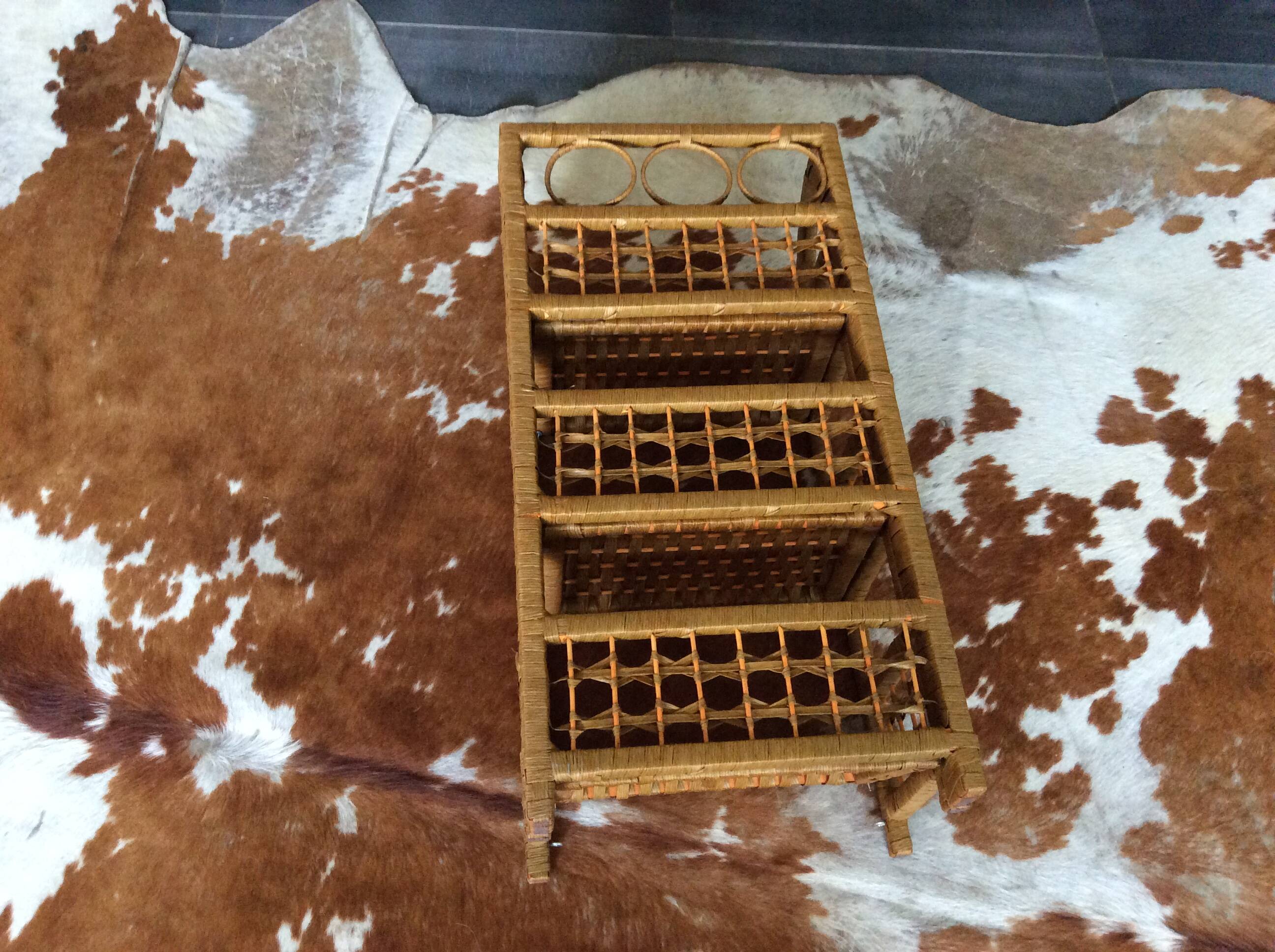 Étagère pliante en osier