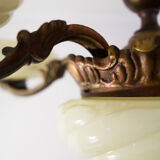 Antique center bowl chandelier