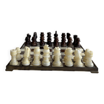 Vintage marble chess set