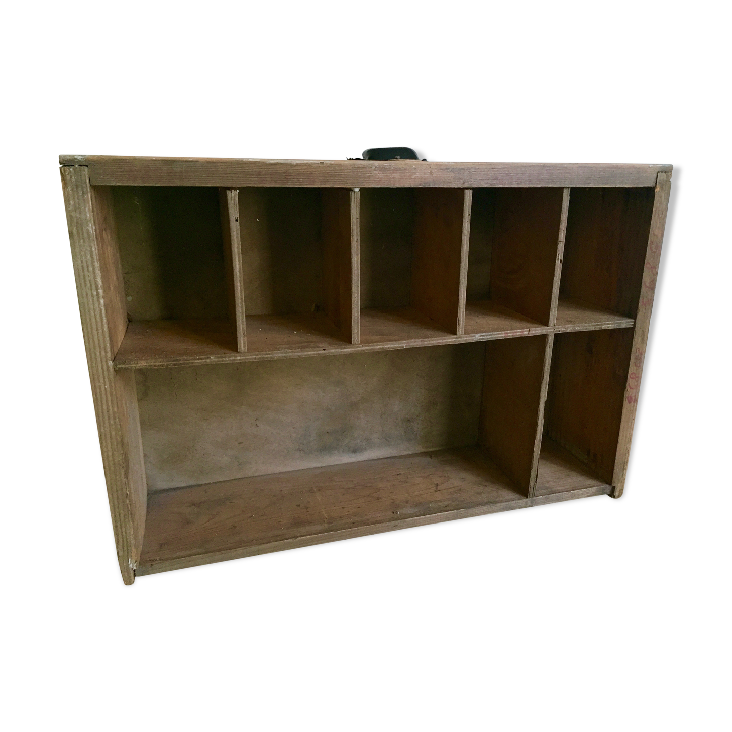 Drawer of an old craft cabinet