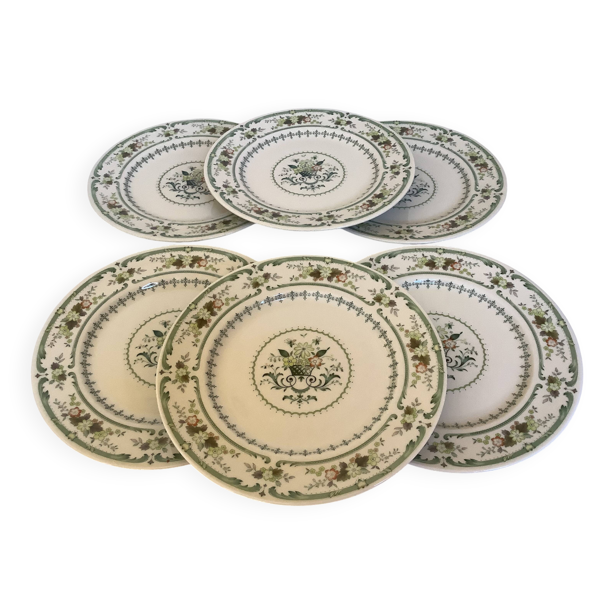 Six Royal Doulton Provençal dinner plates