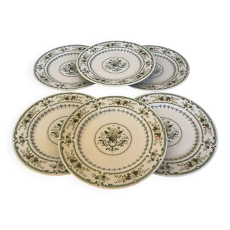 Six Royal Doulton Provençal dinner plates