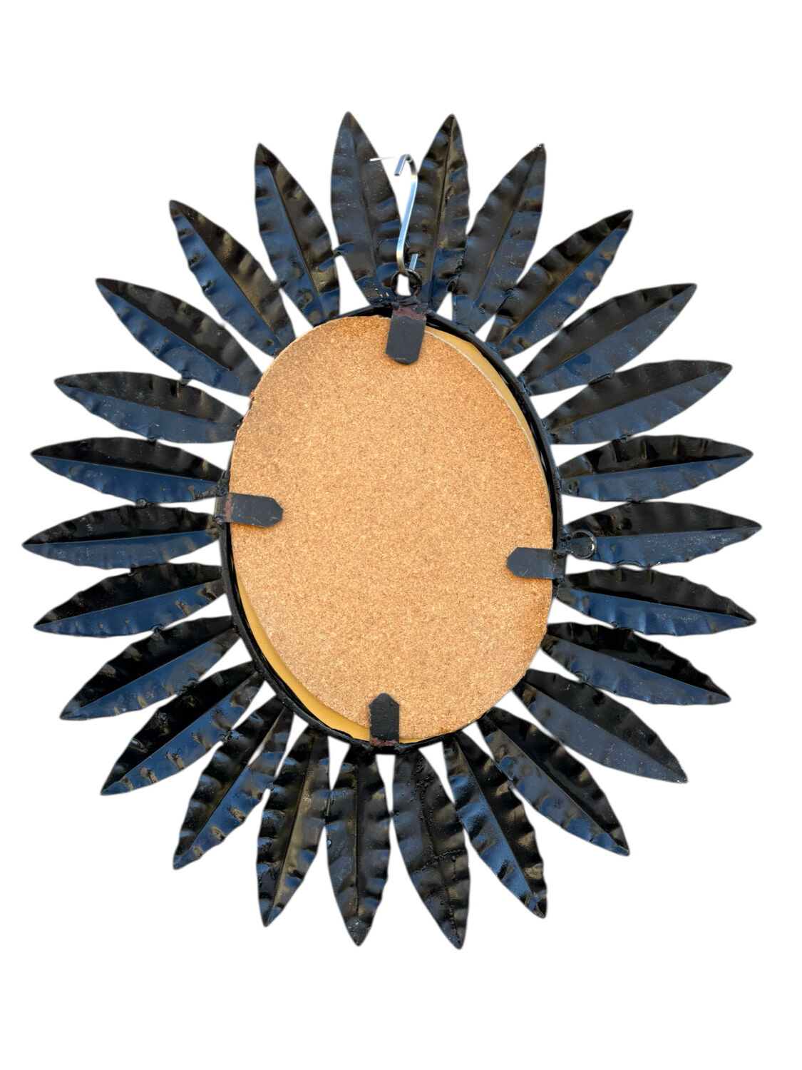 1960s wrought iron sun mirror from France