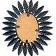 1960s wrought iron sun mirror from France