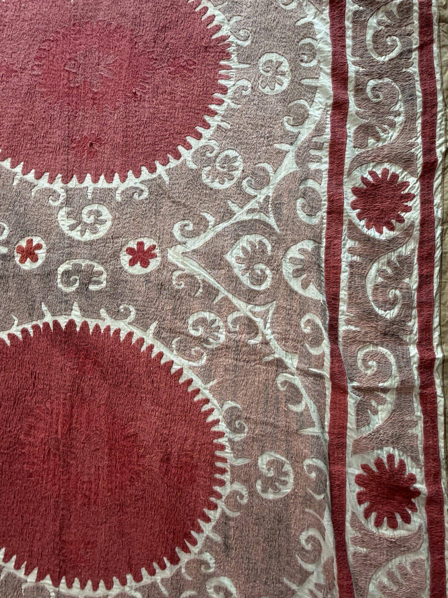 Vintage hand-embroidered tablecloth 230x335 cm