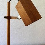 70s wooden desk lamp