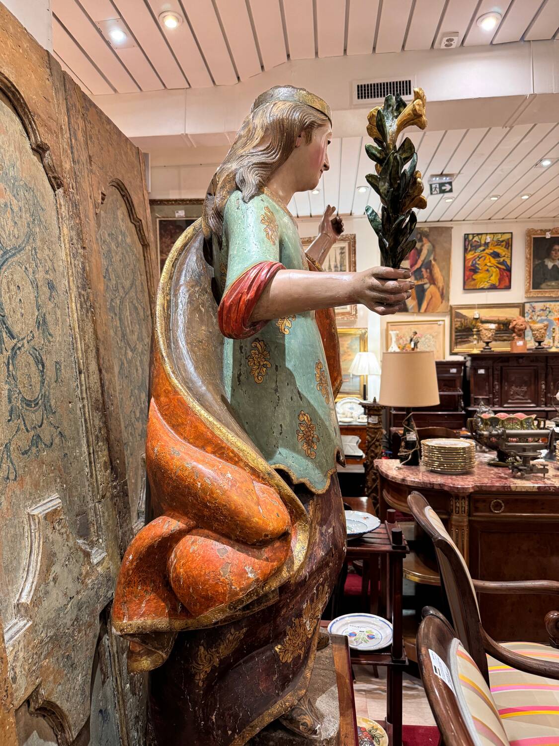 Sculpture en bois Saint Martyr, XVIIIème s.
