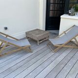 Wicker coffee table