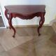 Console with curved legs - mahogany - Louis XV style - carved wood