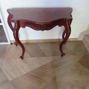 Console with curved legs - mahogany - Louis XV style - carved wood