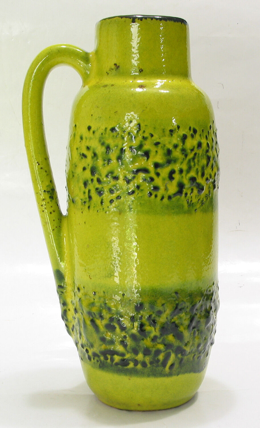 Pair of vases 1970's fat lava retro design mid century