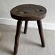 Tabouret tripode bois