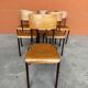6 chaises école Mullca vintage 60s