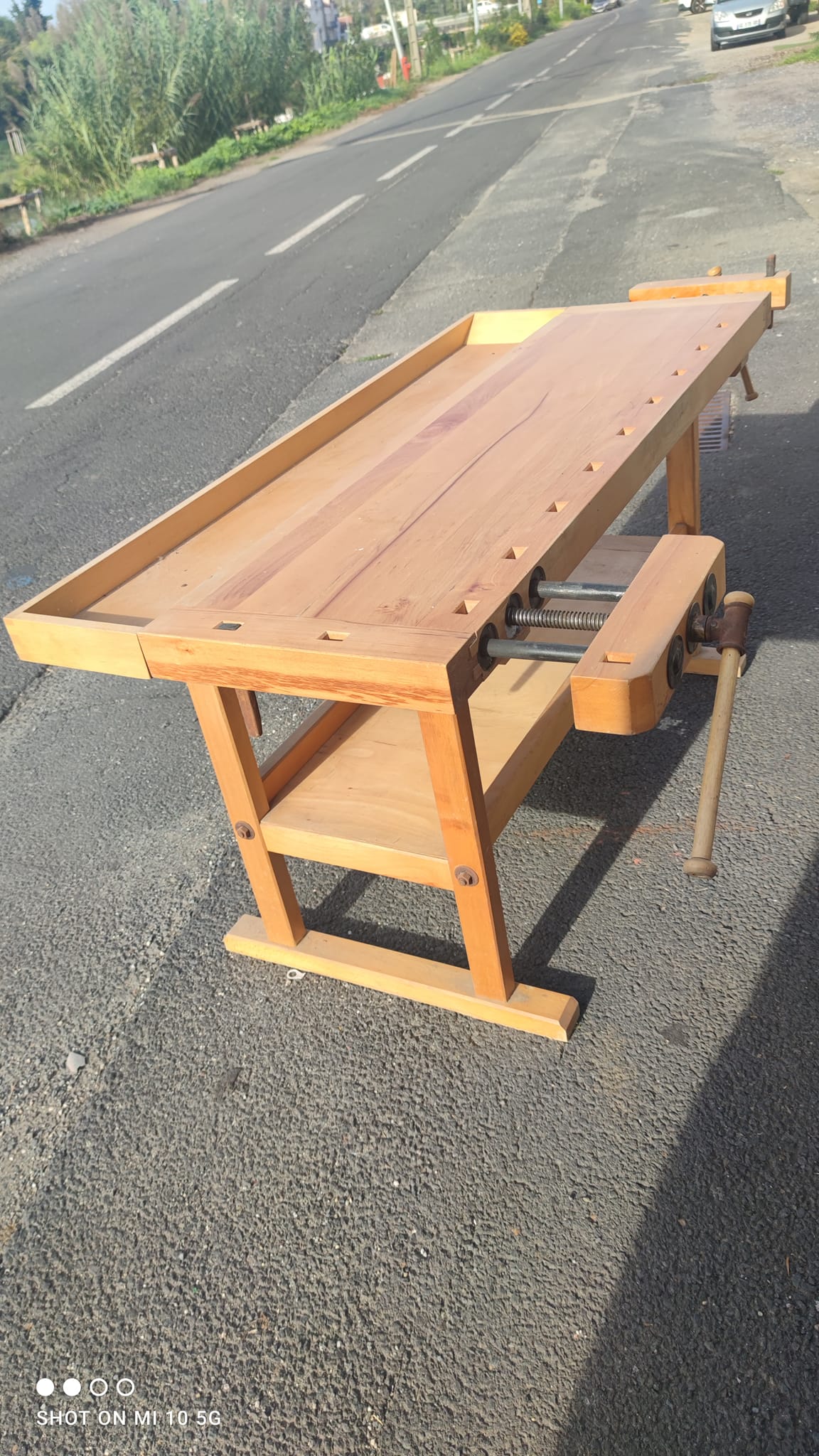Solid beech workbench
