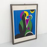 Lithograph "Nativity" by Corrado Cicognani, 1970