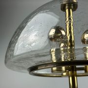 Lampe de table des années 60 des années 70 par Doria Leuchten Allemagne laiton de verre Space Age