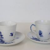 Pair of Blue Flowers Royal Copenhagen cups