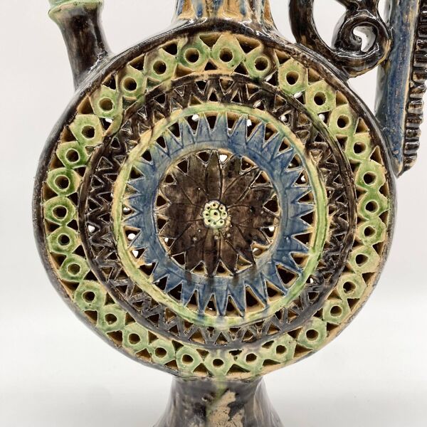 Cruche « Cocotte XXL » céramique de Manises, 1950s