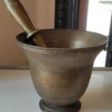 Ancient bronze apothecary mortar