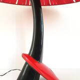 Large ceramic table lamp, Rockabilly, 1950