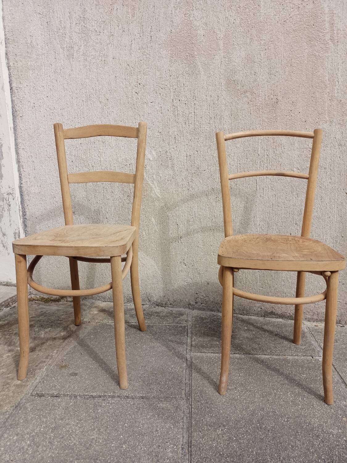Two curved chairs