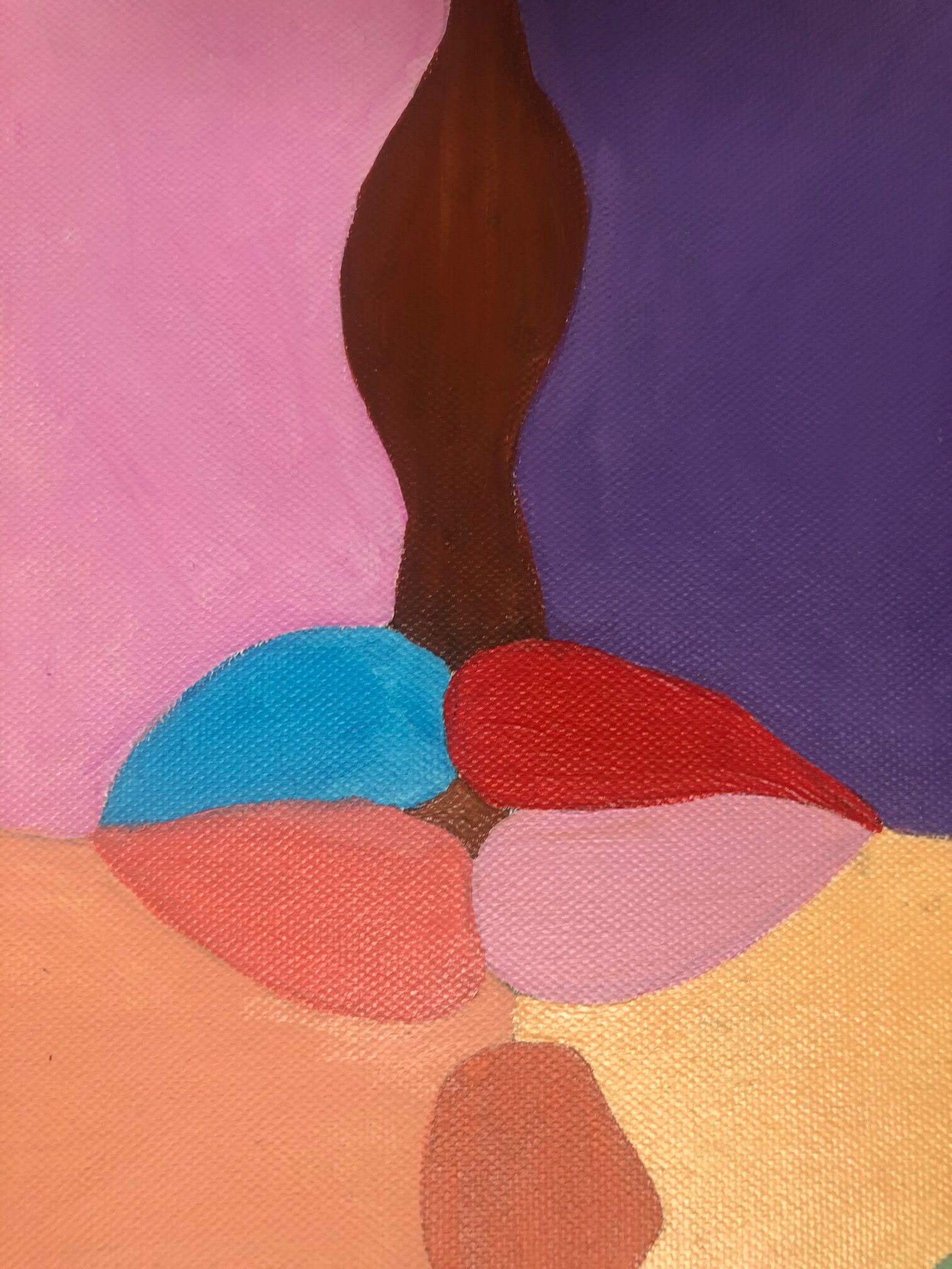 Acrylic paint on cotton canvas