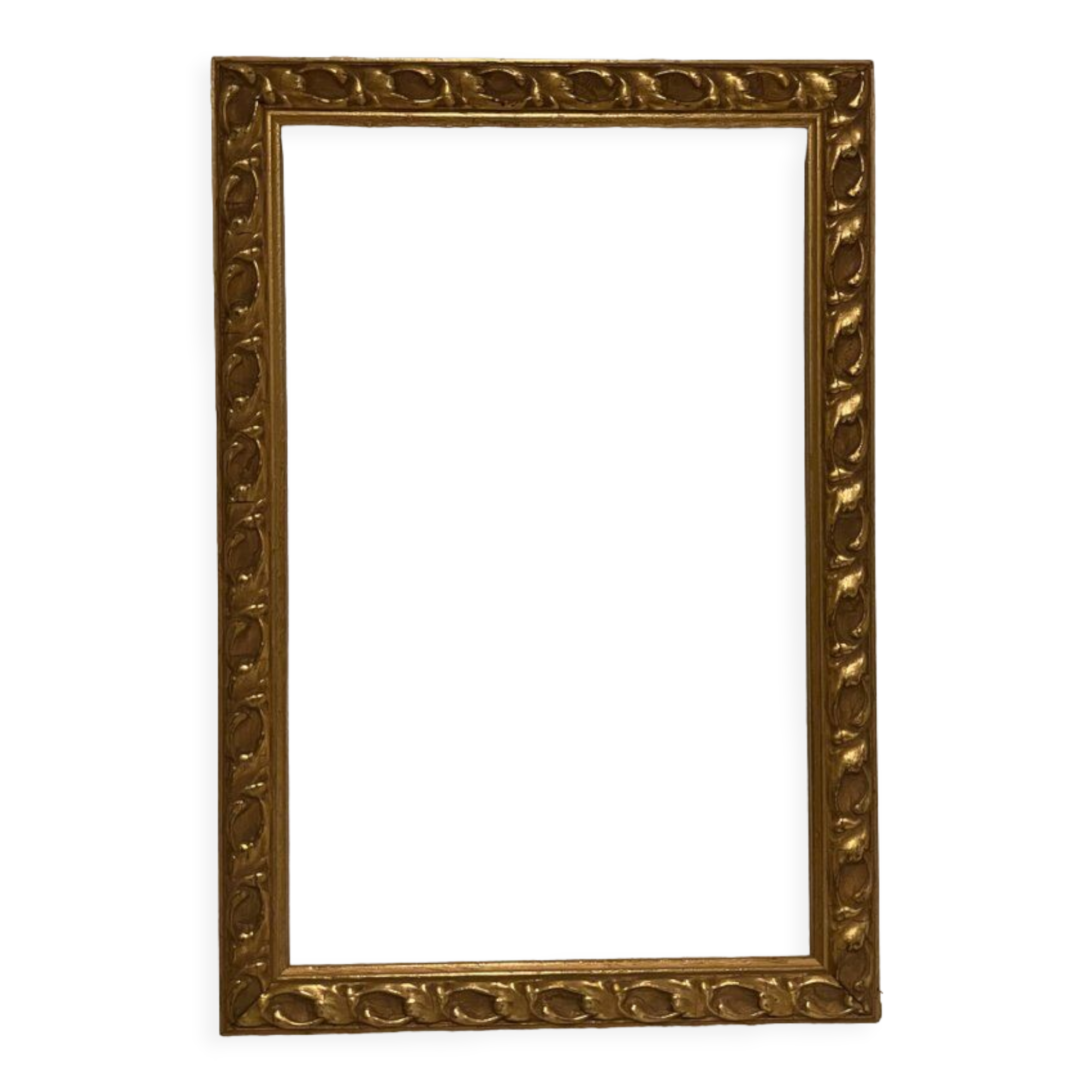 Old frame with gilded moldings
