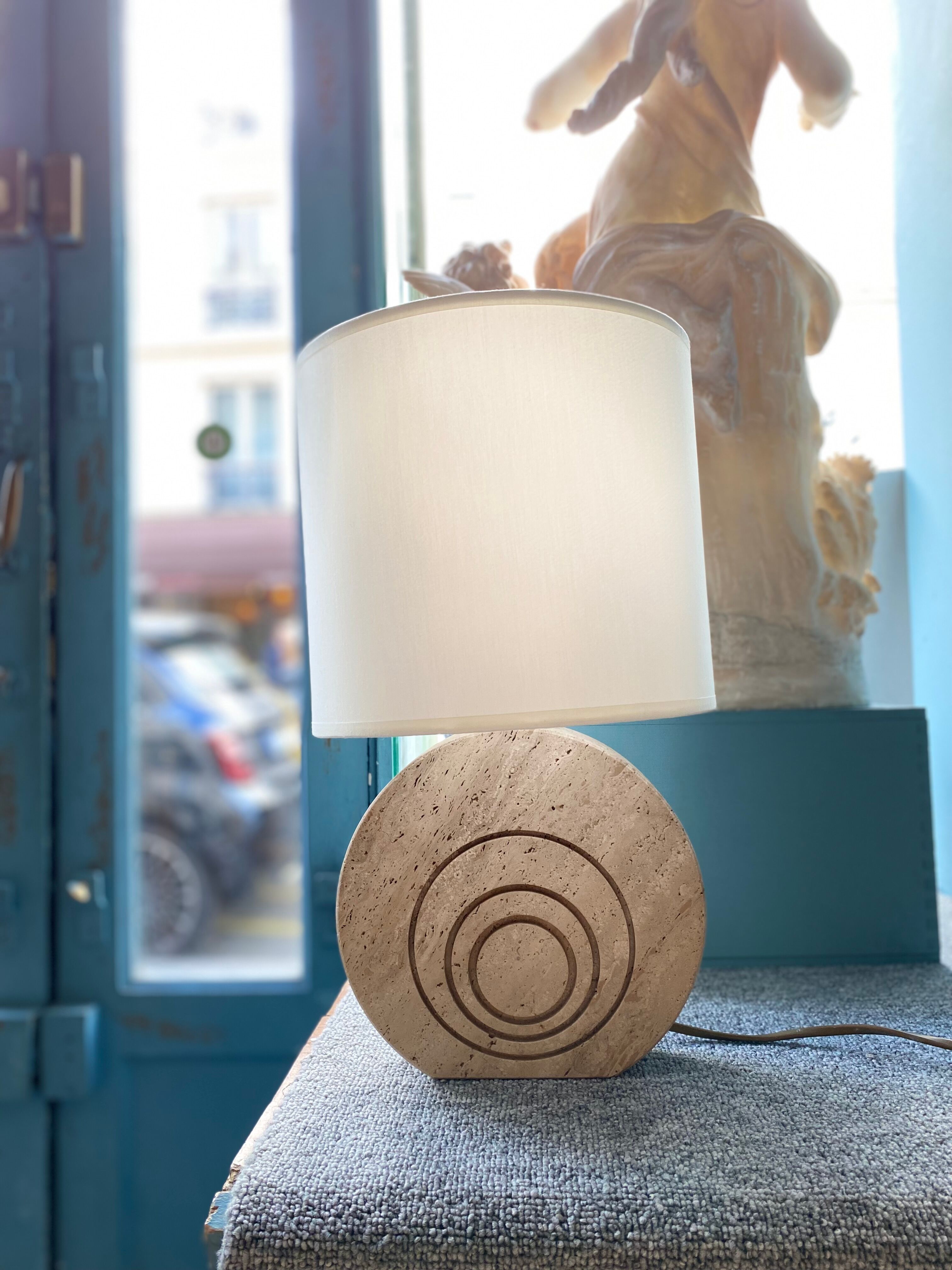 Travertine lamp Fratelli Mannelli