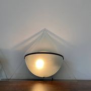 Pair of Illo wall lamps for Lamperti, 1980s, made in Italy
