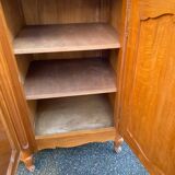 Light solid wood enfilade with Louis XV marquetry from the 20th century, 227cm.