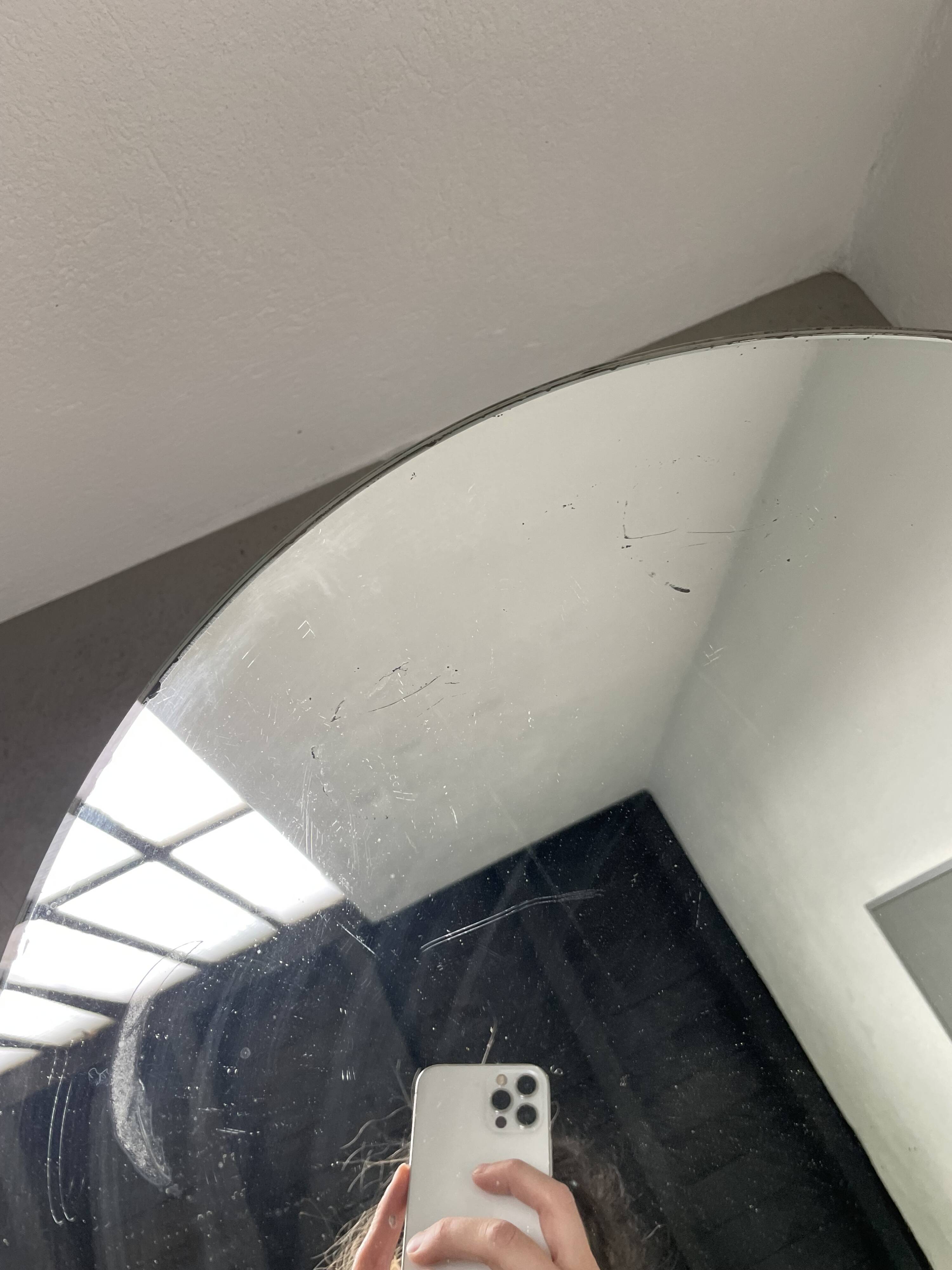 Art deco mirror pedestal table in walnut 1930