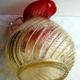 Broc crystal Baccarat red in gradient model Bamboo torso ribs, H 30 cm