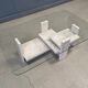 Vintage coffee table by Willy Ballez, 1970s