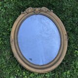Miroir ancien ovale ancien