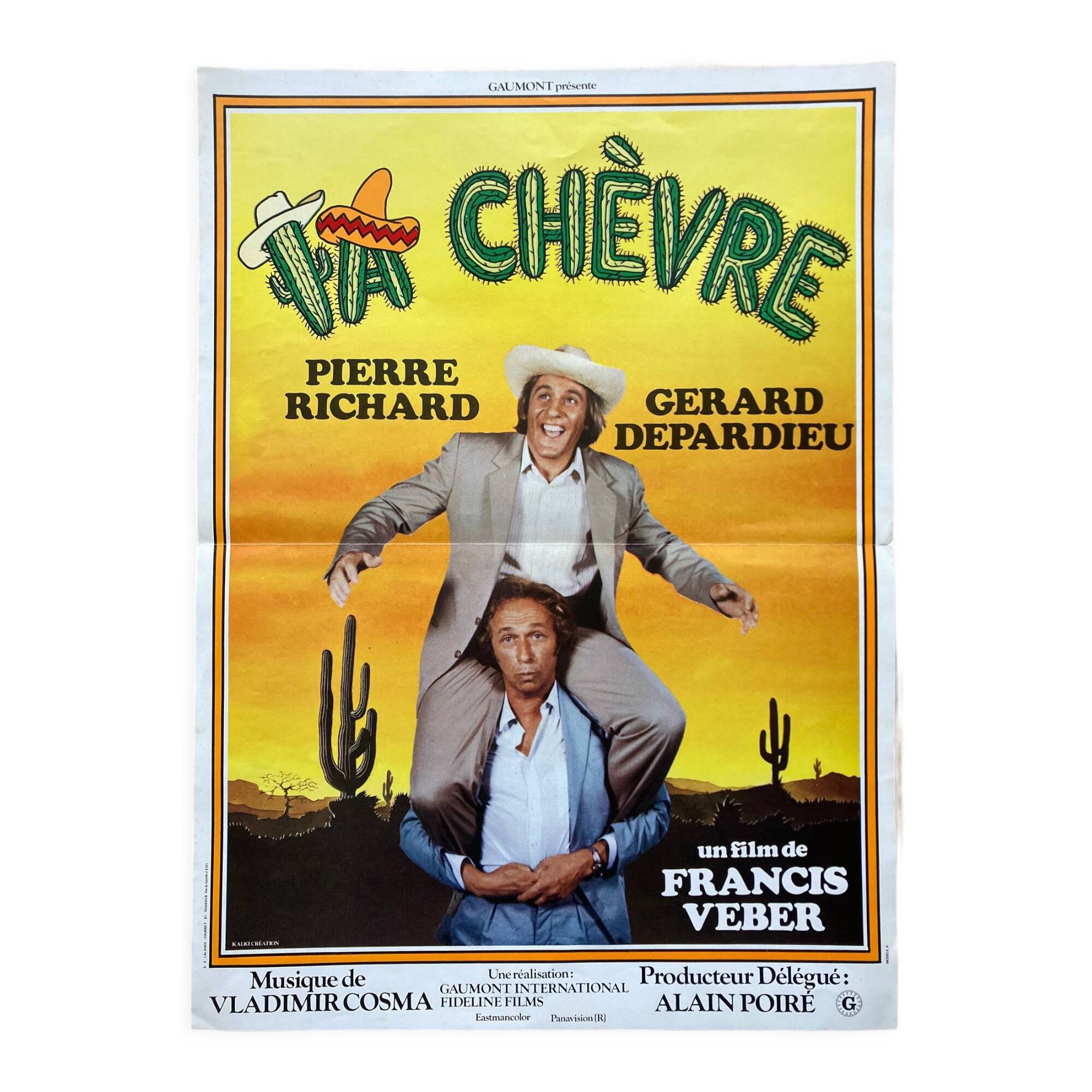 Original cinema poster "The Goat" Claude Zidi