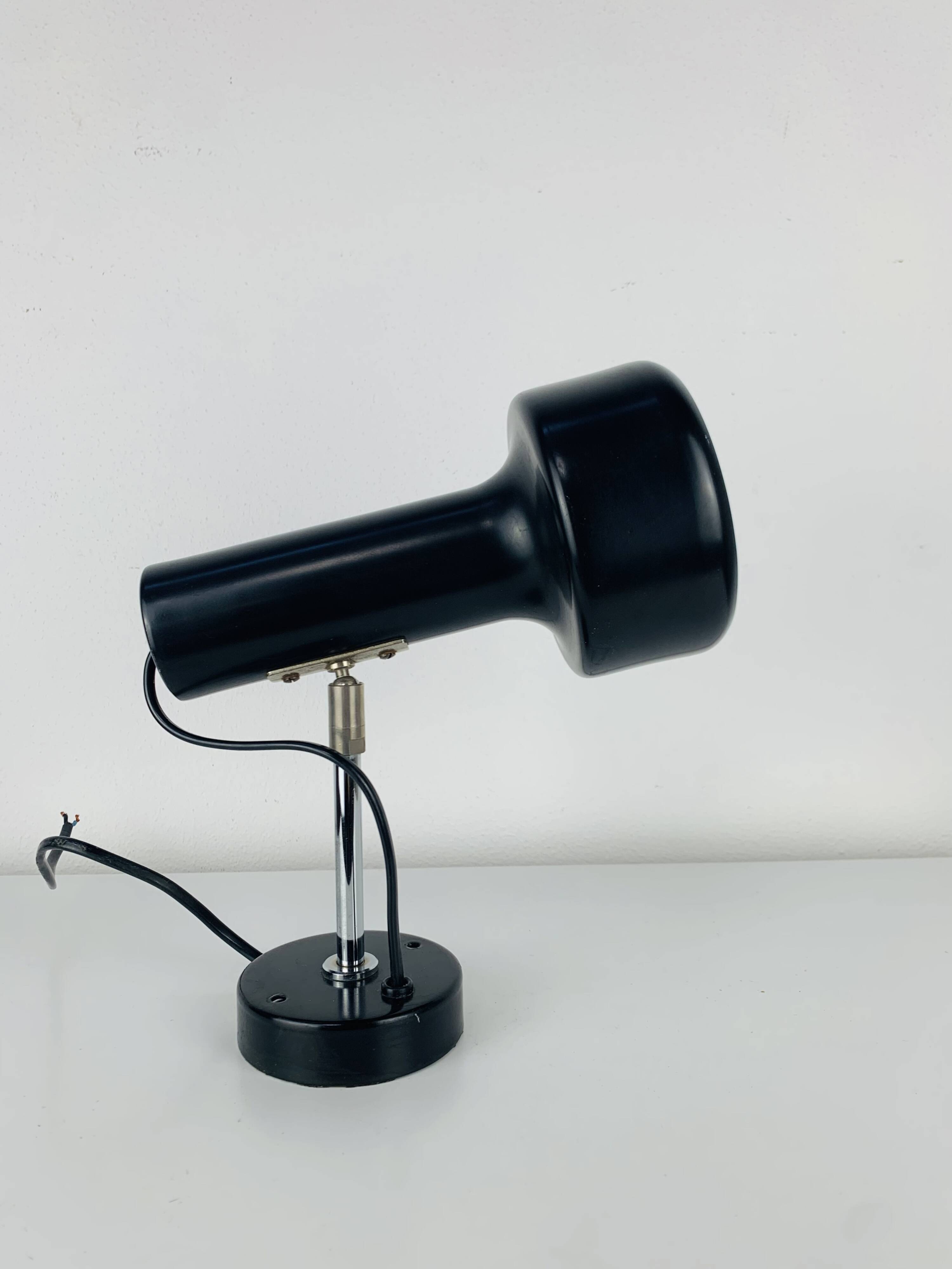 Black spot wall light from the 1960s, vintage.