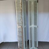 Louvered wooden shutter