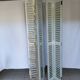 Louvered wooden shutter