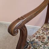 Wooden armchair and fabric