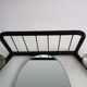 Vintage iron coat rack with mirror