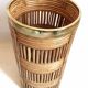 Umbrella stand Gabriella Crespi 1970s Bamboo Brass Height 51 cm