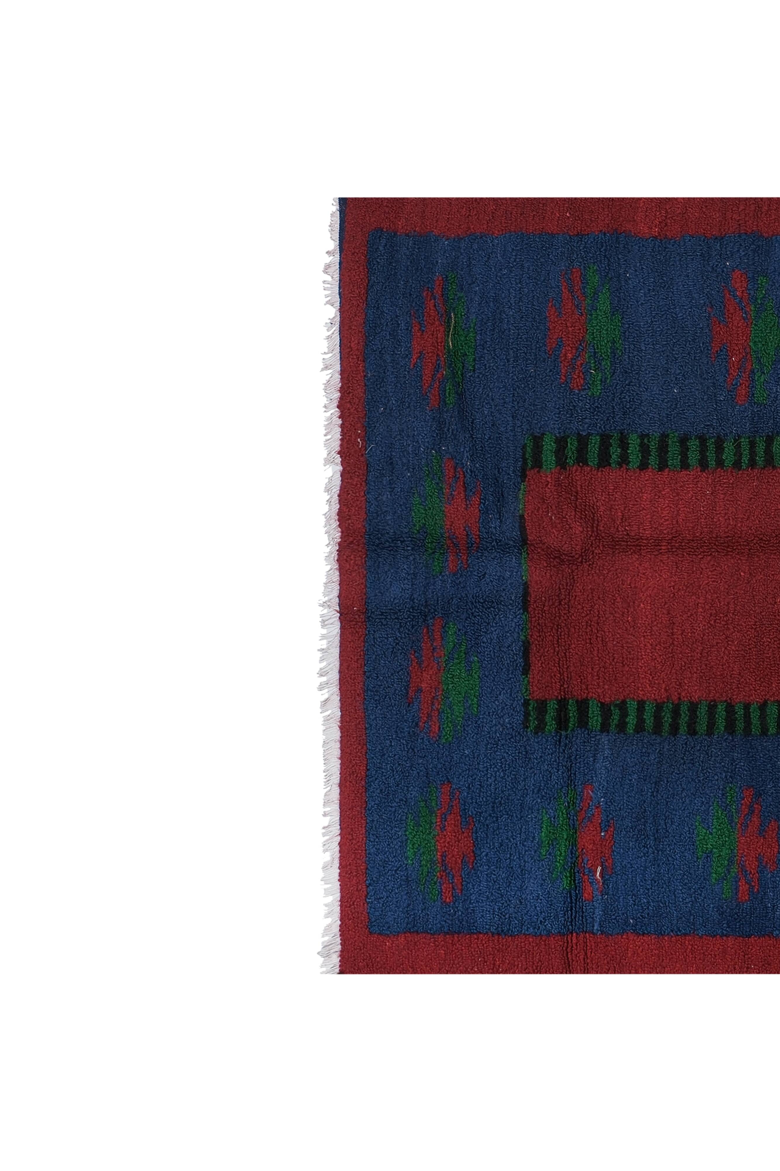 Vintage Turkish Oushak Rug Handwoven 114x163 cm