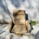 Vintage De Sede leather swivel chair, tulip base.