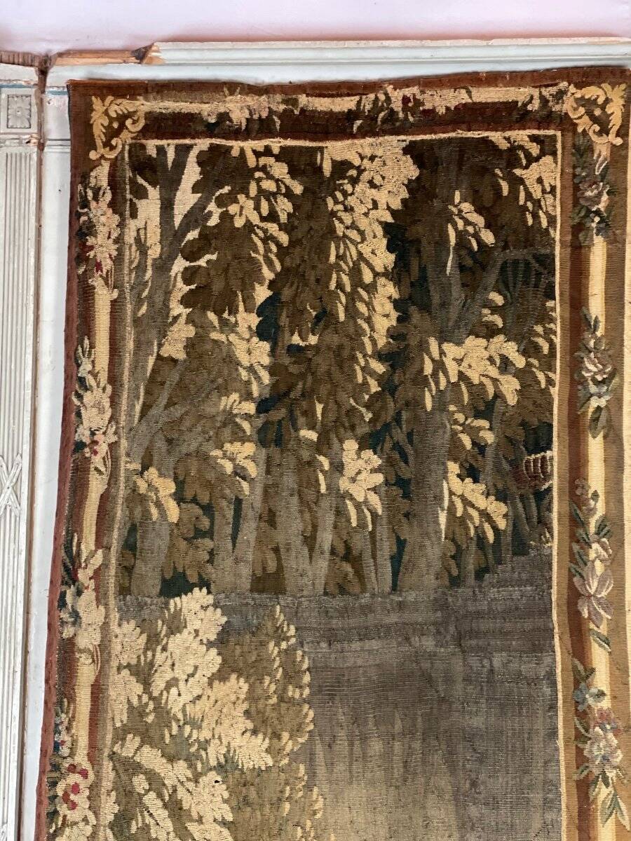 Wool and silk tapestry, door hanging, 18th century