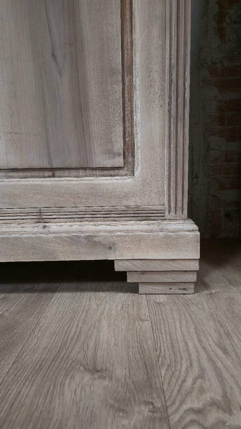 Large Art Deco oak wardrobe, restored