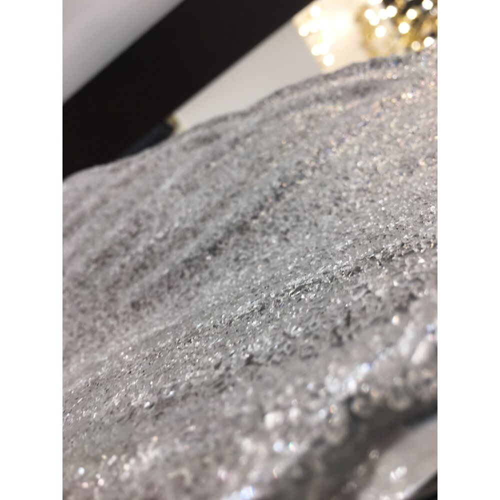 Clear graniglia “leaf” murano glass wall sconce by simoeng